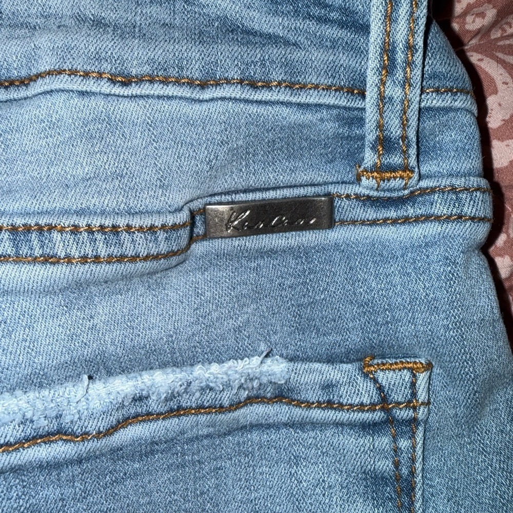 KanCan Sky Blue Denim with Contrast Stitching - Picture 4 of 6
